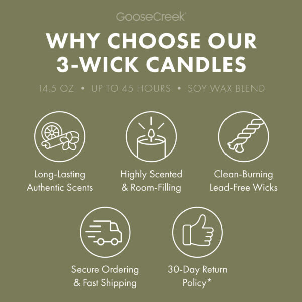 Green Tea & White Peach Japan 3-Wick Candle