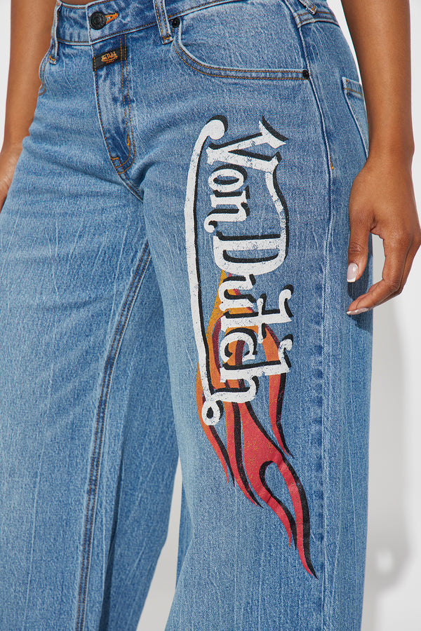 Von Dutch Flame Wide Leg Jeans