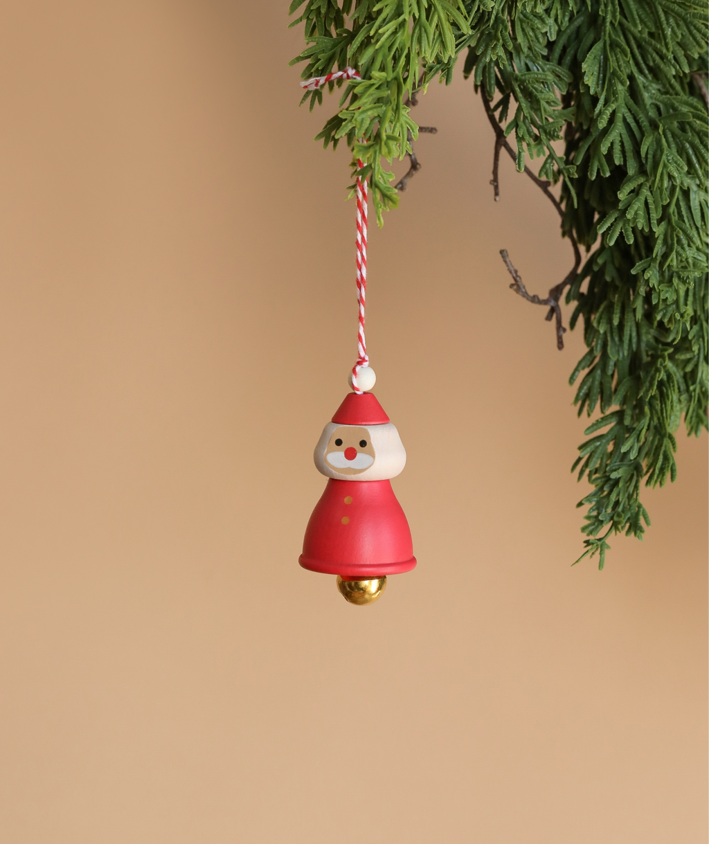 Wooden Santa Ornament