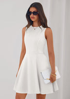 PRETTYGARDEN A Line Dresses for Women Elegant Classy Sleeveless Summer Short Tank Cocktail Party Spring Mini Dress
