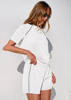 PRETTYGARDEN Sweatsuits Women 2 Piece Outfit Summer Lounge Shorts Sets Matching Spring Travel Beach Vacation Clothes