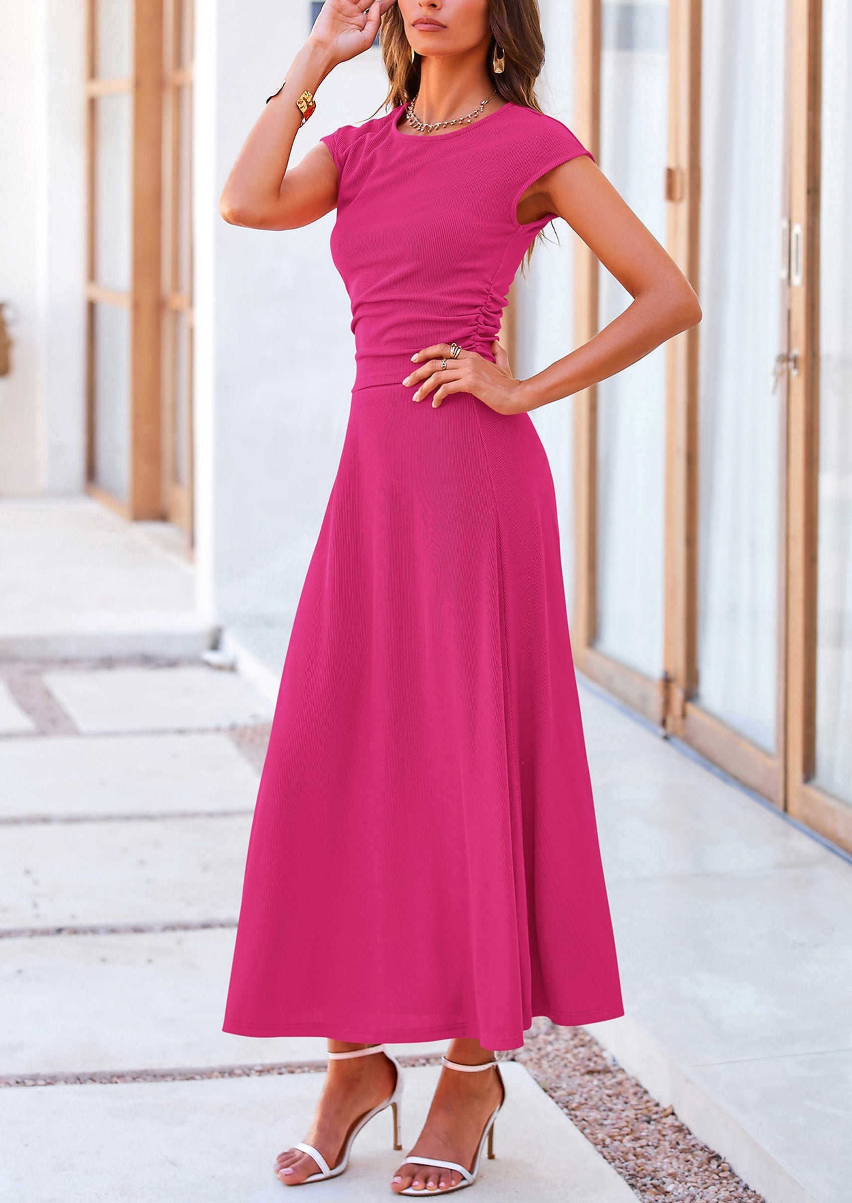 PRETTYGARDEN Summer Two Piece Skirt Set for Women Dressy Casual Knit Matching Travel Spring Vacation Lounge Outfits
