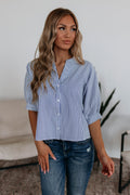 Lorraine Pinstripe Top