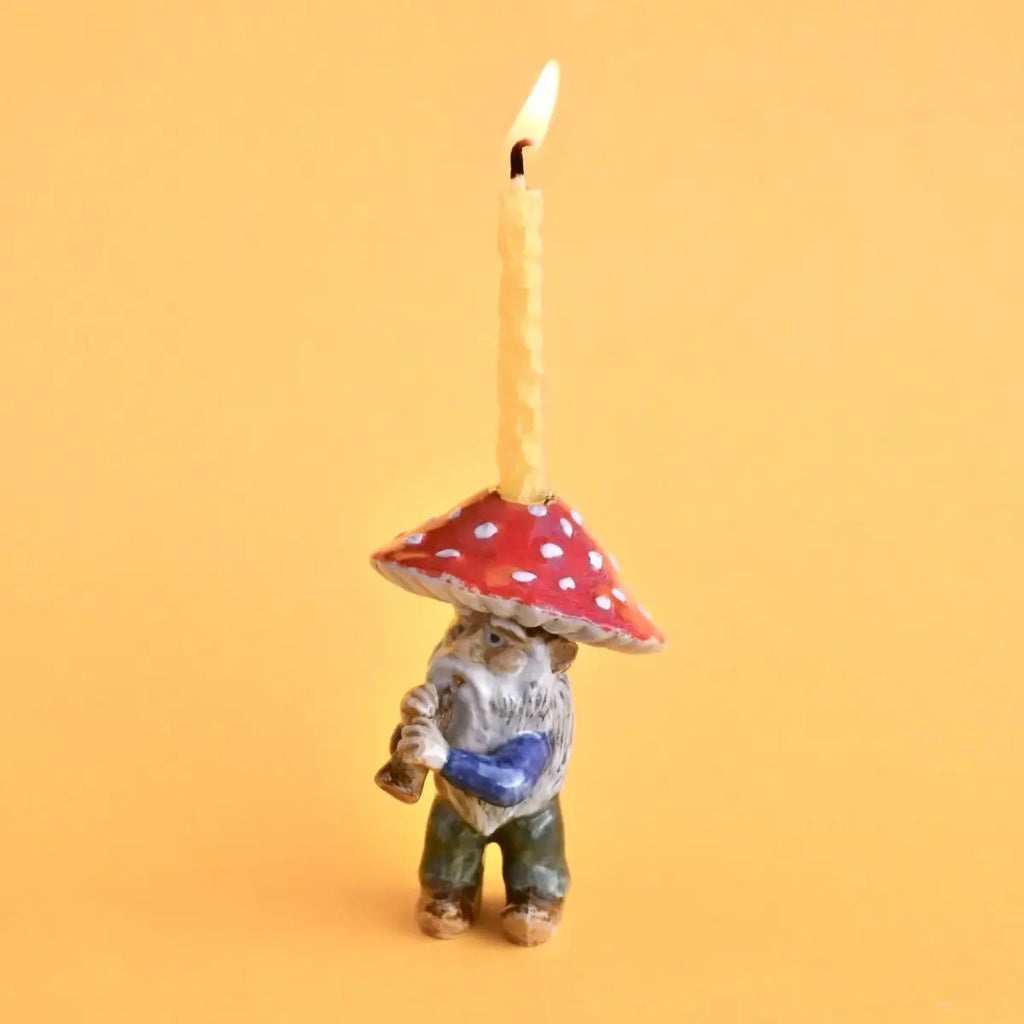 Mushroom Gnome Cake Topper - Final Sale
