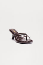 Panama Thong Mules - Black/Black