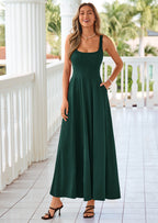 PRETTYGARDEN Cocktail Dresses for Women Formal Summer Sleeveless A Line Long Flowy Spring Wedding Guest Party Midi Dress