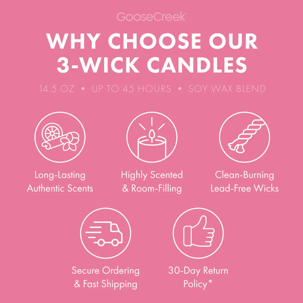 Pink Beach 3-Wick Candle
