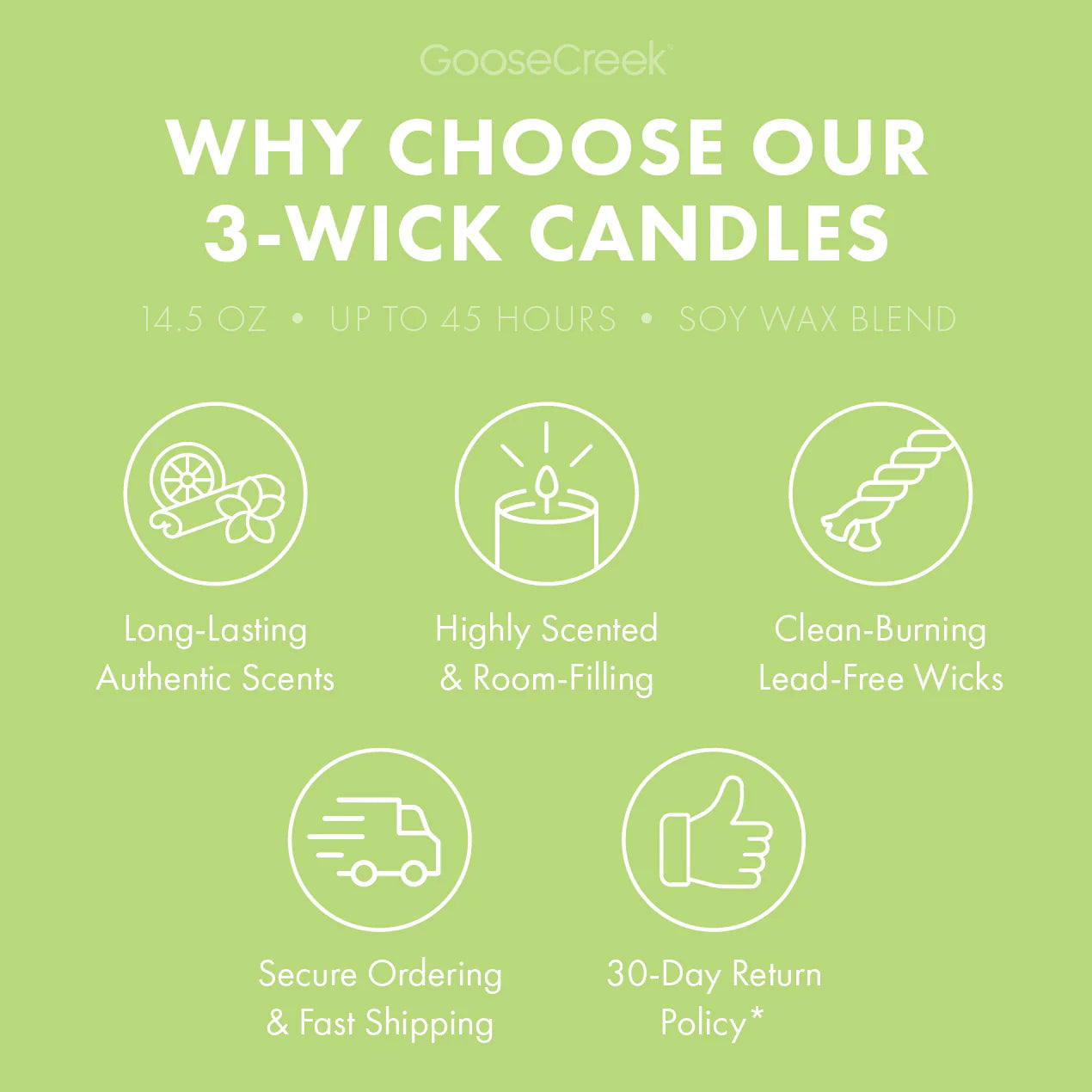 Wild Green Apple 3-Wick Candle
