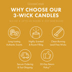 Peach Sugar Wafer Large 3-Wick Candle