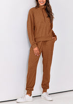 PRETTYGARDEN Women's Fall 2 Piece Lounge Sets Zip Up Sweatshirt Jogger Pants Sweat Track Suits Travel Outfit Winter Clothing
