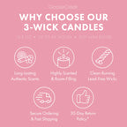 Strawberry Sponge Cake 3-Wick Candle