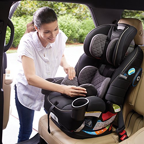 Graco 4Ever DLX 4-in-1 Car Seat, Charlie| Infant to Toddler Car Seat, with 10 Years of Use | Rear-Facing, Forward-Facing and Booster Modes | Safe, Comfortable and Convenient