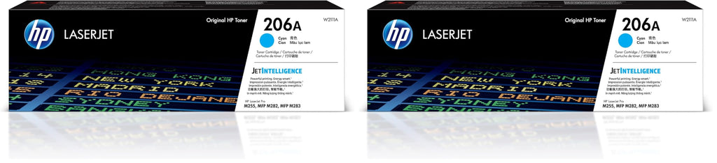 HP 206A Magenta Toner Cartridge | Works with Color LaserJet Pro M255,MFP M282,M283 Series | W2113A,(Pack of 2)