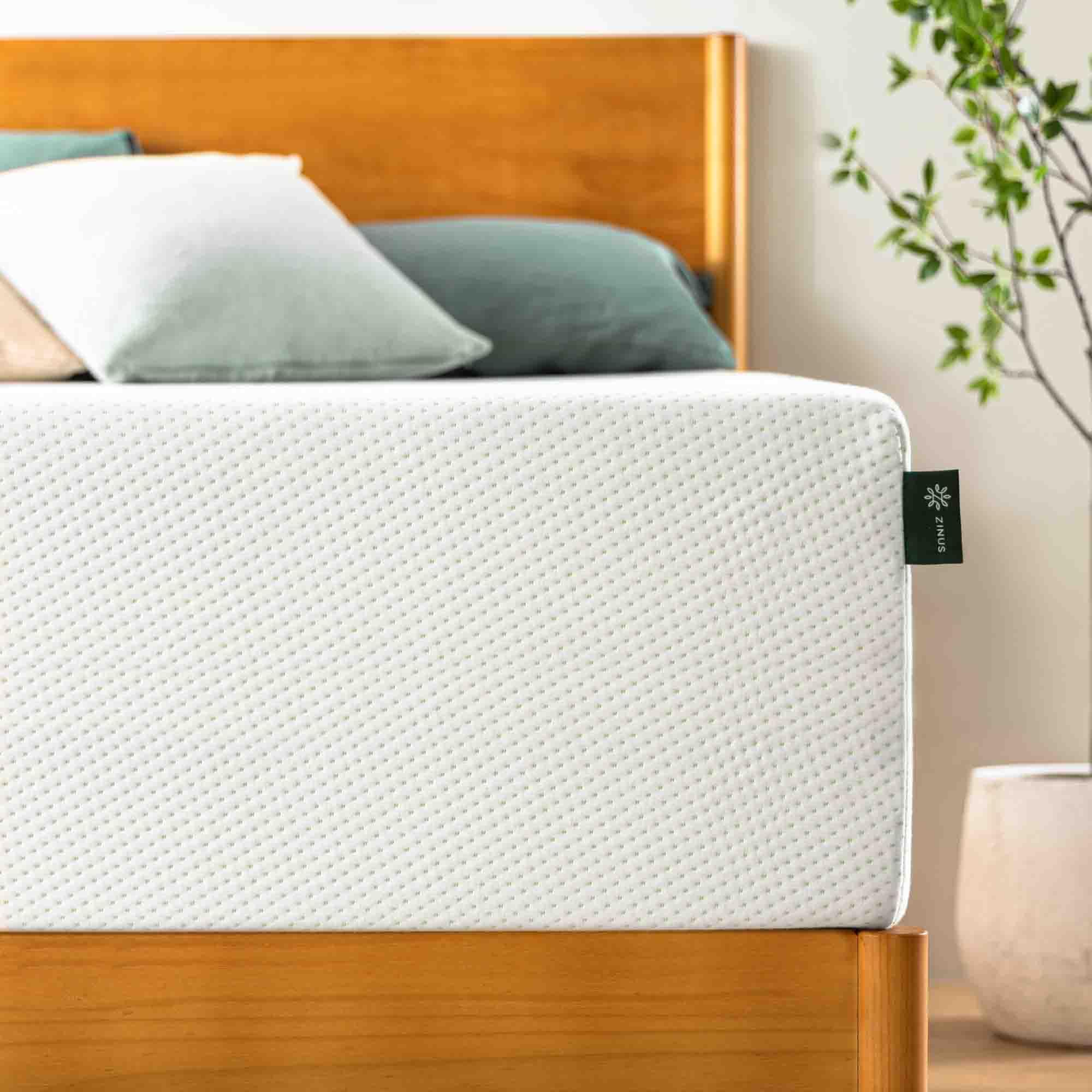 Zinus Lumbar+ Premium 14 Inch Memory Foam Mattress, Lumbar Support, Targeted Pressure Relief, Cooling Gel and Green Tea, Cool-to-The-Touch Cover, Medium Firm Feel, CertiPUR US Certified, King