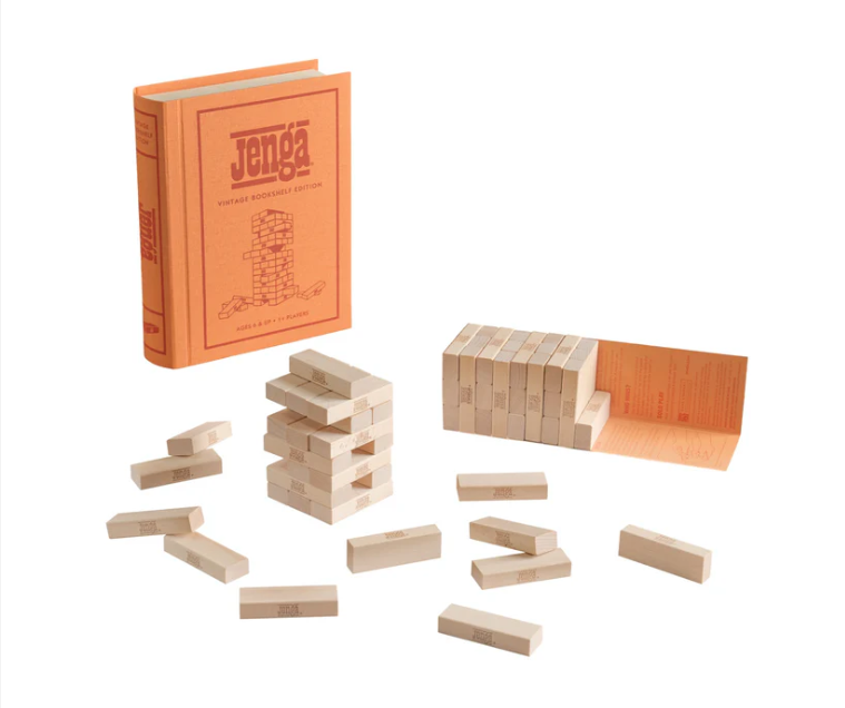 Board Game: Jenga Vintage Bookshelf Edition