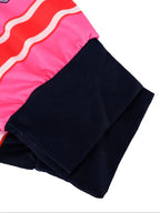 Women's Colorblock Letter Print Drop Shoulder Pullover