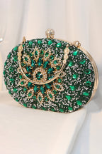 Rhinestone Sunflower Dinner Party Clutch Purses Bag
