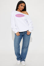 Von Dutch Off Shoulder Sweatshirt