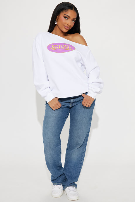 Von Dutch Off Shoulder Sweatshirt