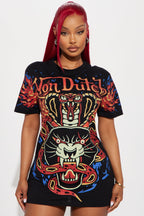 Von Dutch Flame T-Shirt Dress