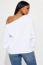 Von Dutch Off Shoulder Sweatshirt