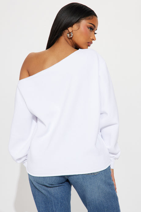 Von Dutch Off Shoulder Sweatshirt