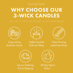 Citrus & Basil Aromatherapy Large 3-Wick Candle