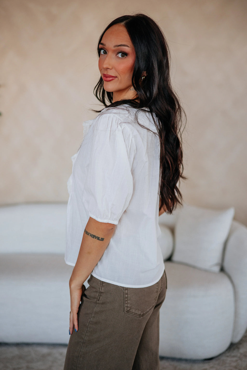Kathryn Ruffled Top