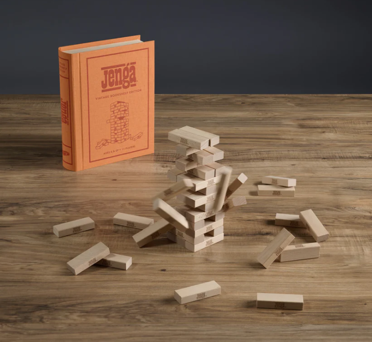 Board Game: Jenga Vintage Bookshelf Edition