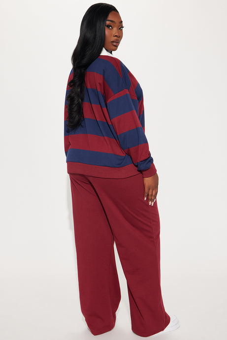 Sporty Day Wide Leg Pant Set
