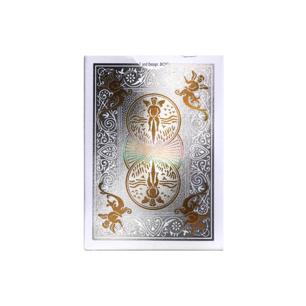 Bicycle 140th Anniversary Limited Edition Exclusive Playing Cards Set with 1 oz Pure Gold, 1 oz .999 Fine Silver, or Bronze Commemorative Collector Coin (Mystery Unboxing Coin)