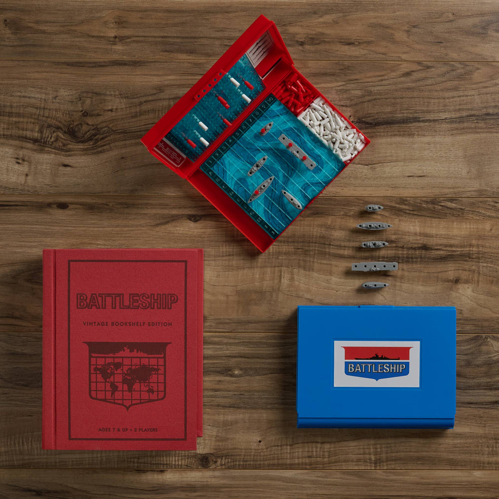Board Game: Battleship Vintage Bookshelf Edition