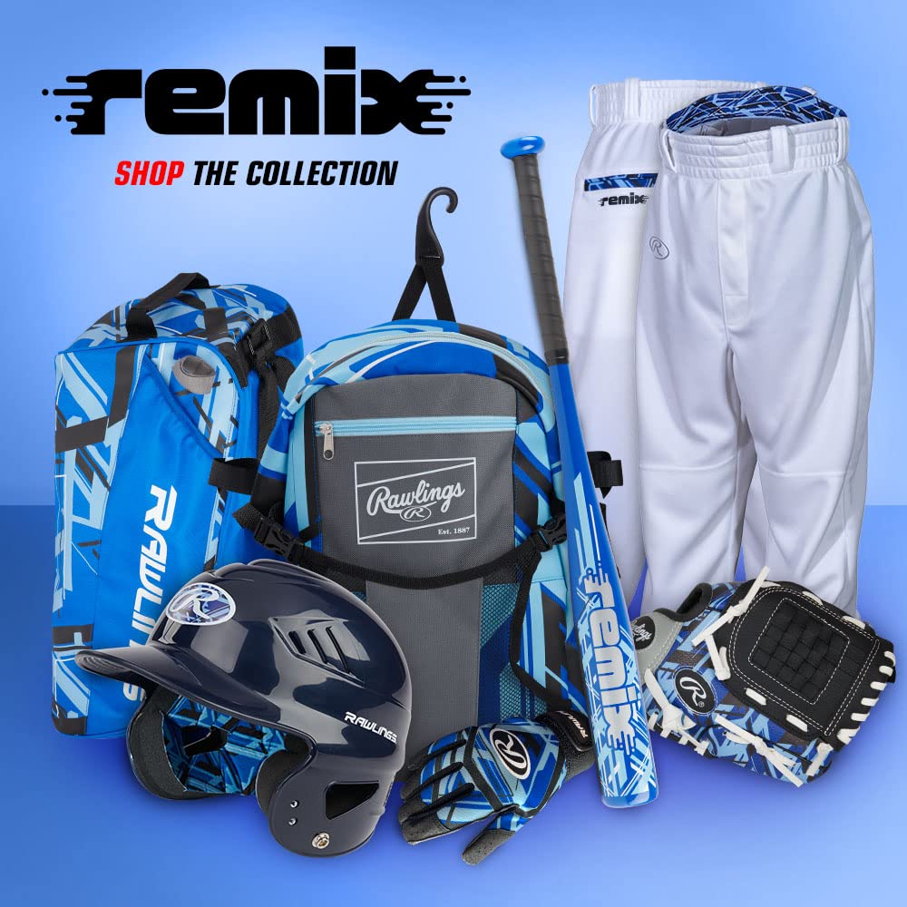 Rawlings | REMIX Backpack Equipment Bag | T-Ball & Youth Baseball/Softball-| USA,(Pack of 6)