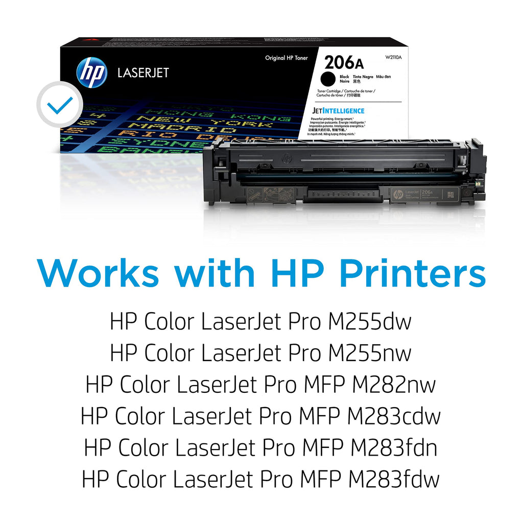 HP 206A Magenta Toner Cartridge | Works with Color LaserJet Pro M255,MFP M282,M283 Series | W2113A,(Pack of 2)