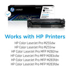 HP 206A Magenta Toner Cartridge | Works with Color LaserJet Pro M255,MFP M282,M283 Series | W2113A,(Pack of 2)