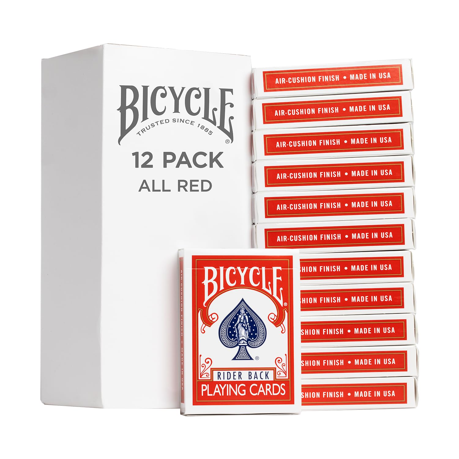 Bicycle 140th Anniversary Limited Edition Exclusive Playing Cards Set with 1 oz Pure Gold, 1 oz .999 Fine Silver, or Bronze Commemorative Collector Coin (Mystery Unboxing Coin)