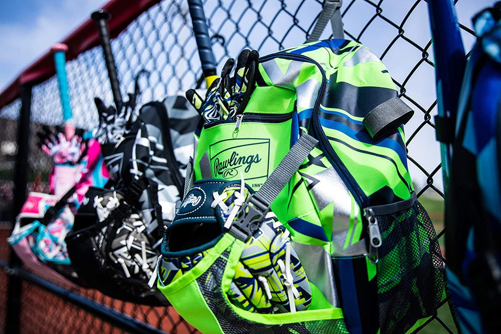 Rawlings | REMIX Backpack Equipment Bag | T-Ball & Youth Baseball/Softball-| USA,(Pack of 6)