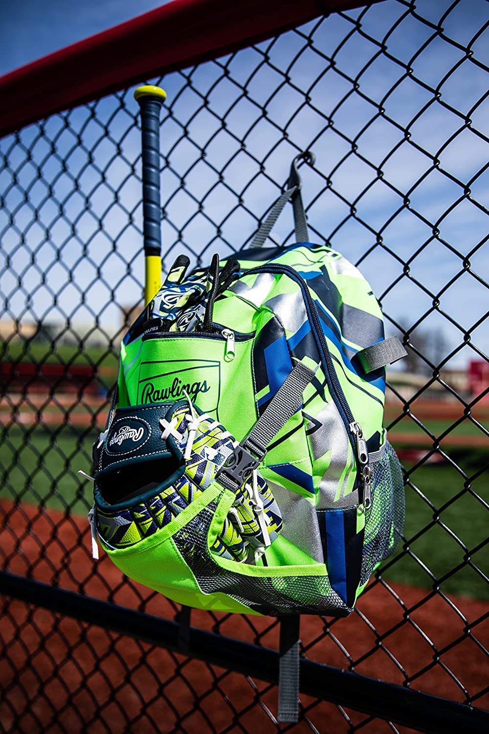 Rawlings | REMIX Backpack Equipment Bag | T-Ball & Youth Baseball/Softball-| USA,(Pack of 6)