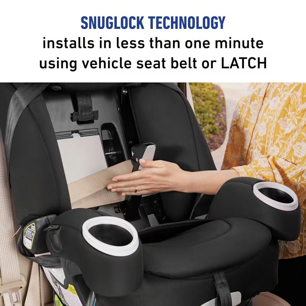 Graco 4Ever DLX 4-in-1 Car Seat, Charlie| Infant to Toddler Car Seat, with 10 Years of Use | Rear-Facing, Forward-Facing and Booster Modes | Safe, Comfortable and Convenient