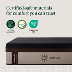 Zinus Lumbar+ Premium 14 Inch Memory Foam Mattress, Lumbar Support, Targeted Pressure Relief, Cooling Gel and Green Tea, Cool-to-The-Touch Cover, Medium Firm Feel, CertiPUR US Certified, King