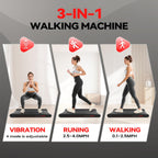 Sperax Walking Treadmill Pad with APP, 3 in 1 Under Desk Treadmill, 400W Low Noise Walking Vibration Pad with Remote Control,Portable Treadmills for Home Office