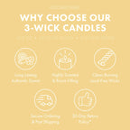 Buttercream Sprinkles 3-Wick Candle