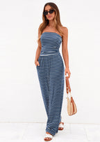 PRETTYGARDEN Summer Sets Women 2 Piece Outfits Matching Striped Loungewear Spring Airport Travel Beach Vacation Clothes