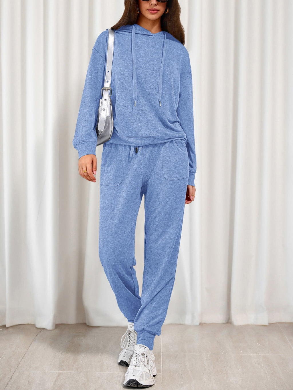PRETTYGARDEN Women's Two Piece Outfits Sweatsuits Lounge Sets Hoodies Sweatshirt Joggers Sweatpants Fall Fashion Clothes