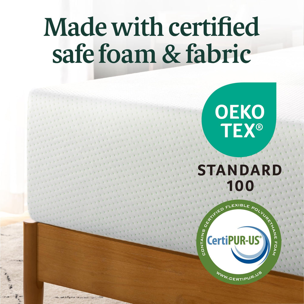 Zinus Lumbar+ Premium 14 Inch Memory Foam Mattress, Lumbar Support, Targeted Pressure Relief, Cooling Gel and Green Tea, Cool-to-The-Touch Cover, Medium Firm Feel, CertiPUR US Certified, King