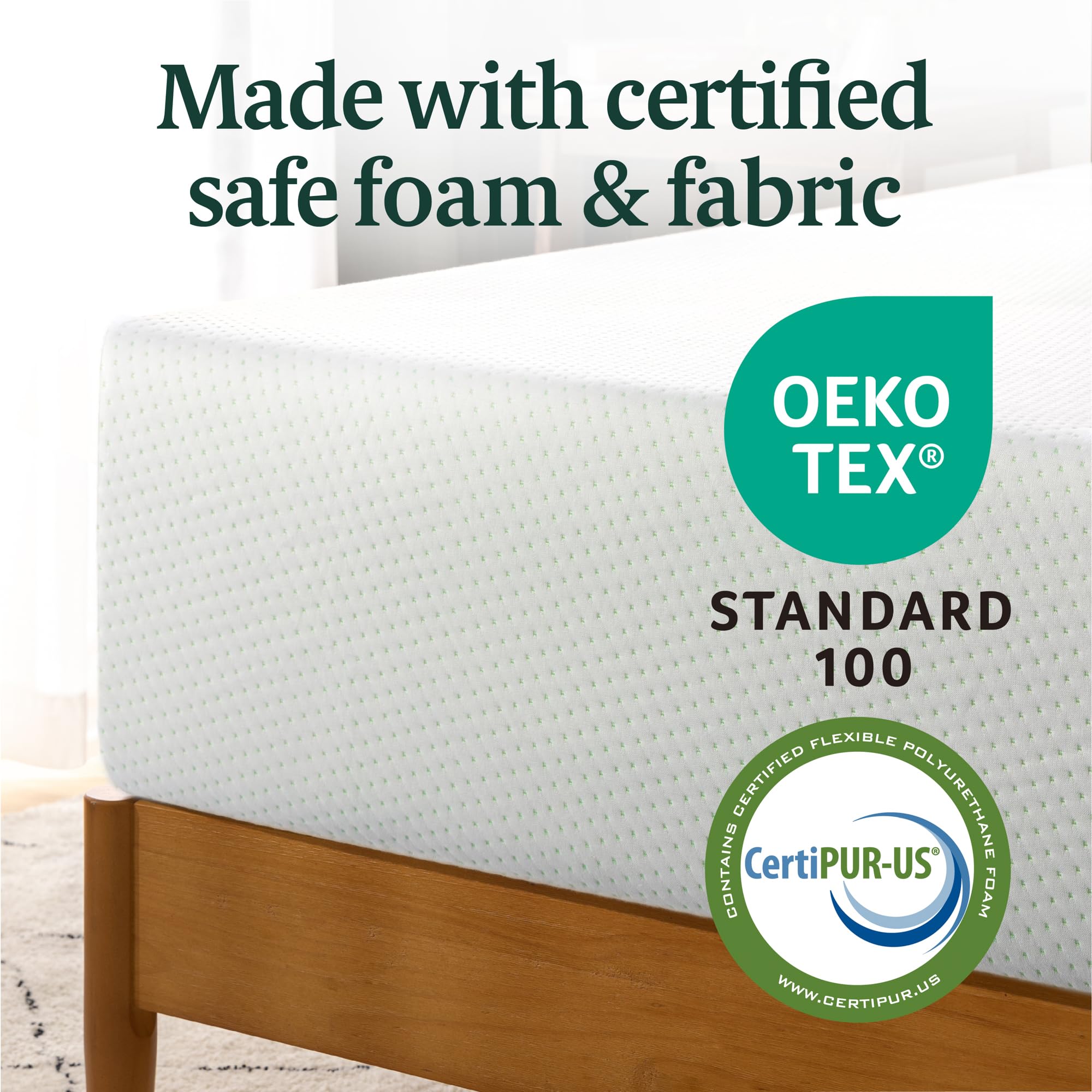 Zinus Lumbar+ Premium 14 Inch Memory Foam Mattress, Lumbar Support, Targeted Pressure Relief, Cooling Gel and Green Tea, Cool-to-The-Touch Cover, Medium Firm Feel, CertiPUR US Certified, King