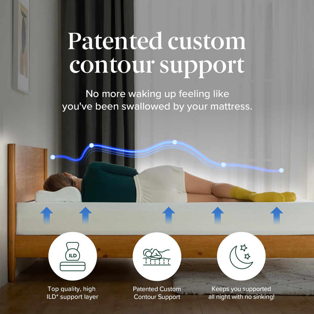 Zinus Lumbar+ Premium 14 Inch Memory Foam Mattress, Lumbar Support, Targeted Pressure Relief, Cooling Gel and Green Tea, Cool-to-The-Touch Cover, Medium Firm Feel, CertiPUR US Certified, King