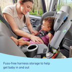 Graco 4Ever DLX 4-in-1 Car Seat, Charlie| Infant to Toddler Car Seat, with 10 Years of Use | Rear-Facing, Forward-Facing and Booster Modes | Safe, Comfortable and Convenient