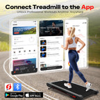 Sperax Walking Treadmill Pad with APP, 3 in 1 Under Desk Treadmill, 400W Low Noise Walking Vibration Pad with Remote Control,Portable Treadmills for Home Office