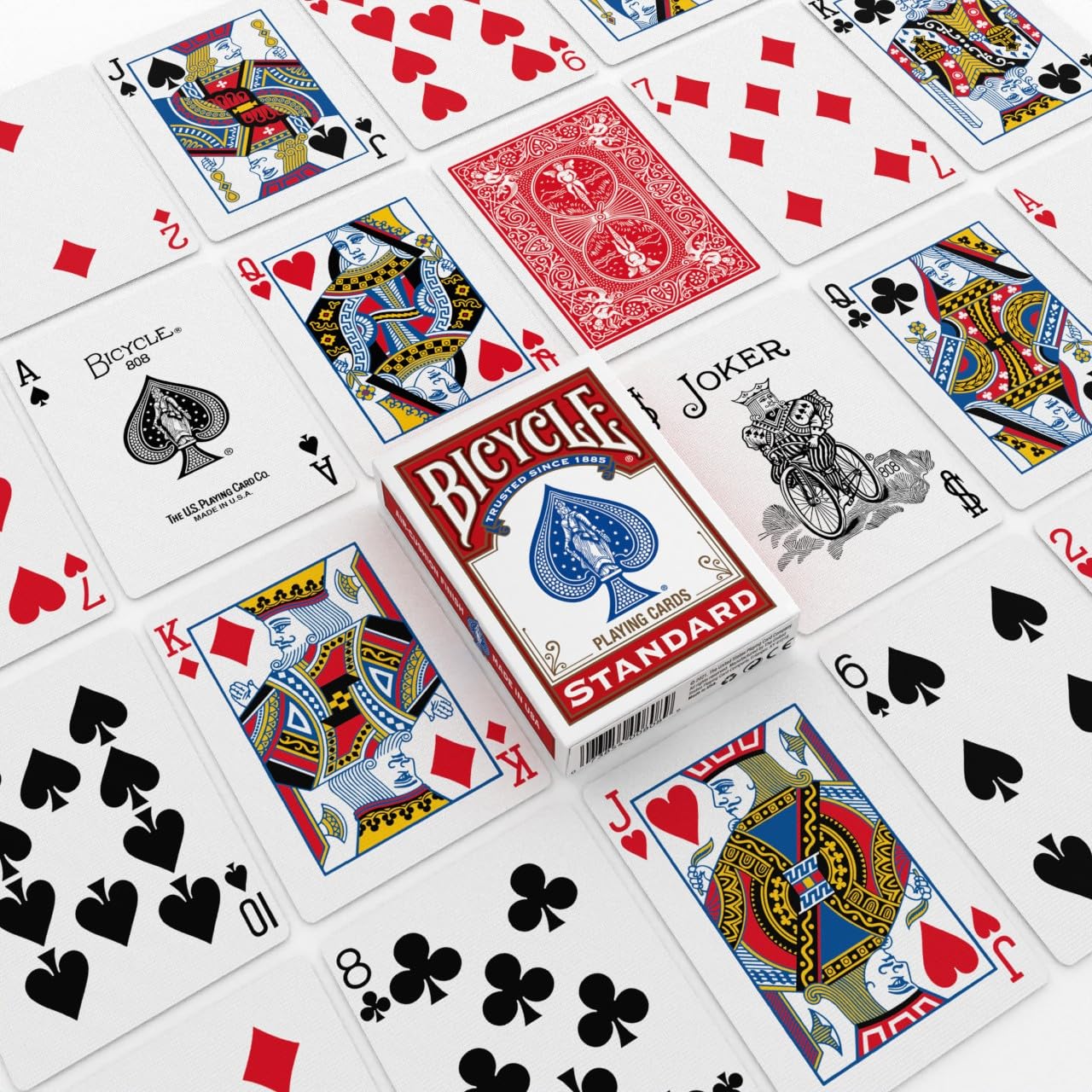 Bicycle 140th Anniversary Limited Edition Exclusive Playing Cards Set with 1 oz Pure Gold, 1 oz .999 Fine Silver, or Bronze Commemorative Collector Coin (Mystery Unboxing Coin)